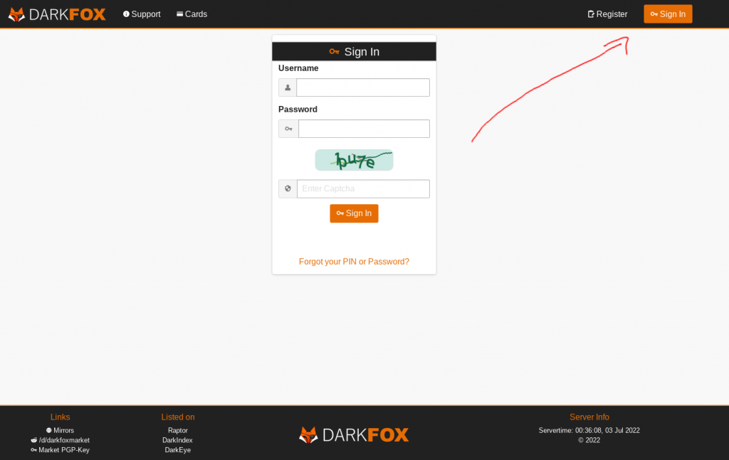 Darkfox market url how to login